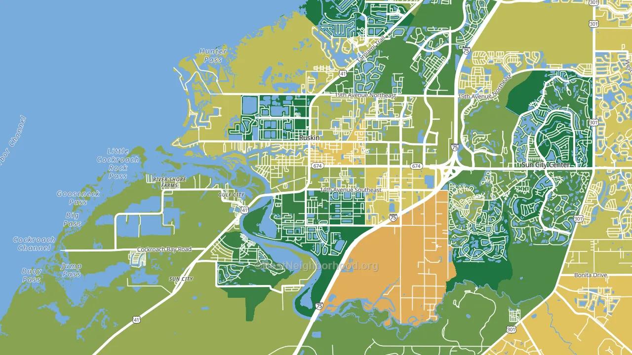 33570, FL block-group voter-turnout map