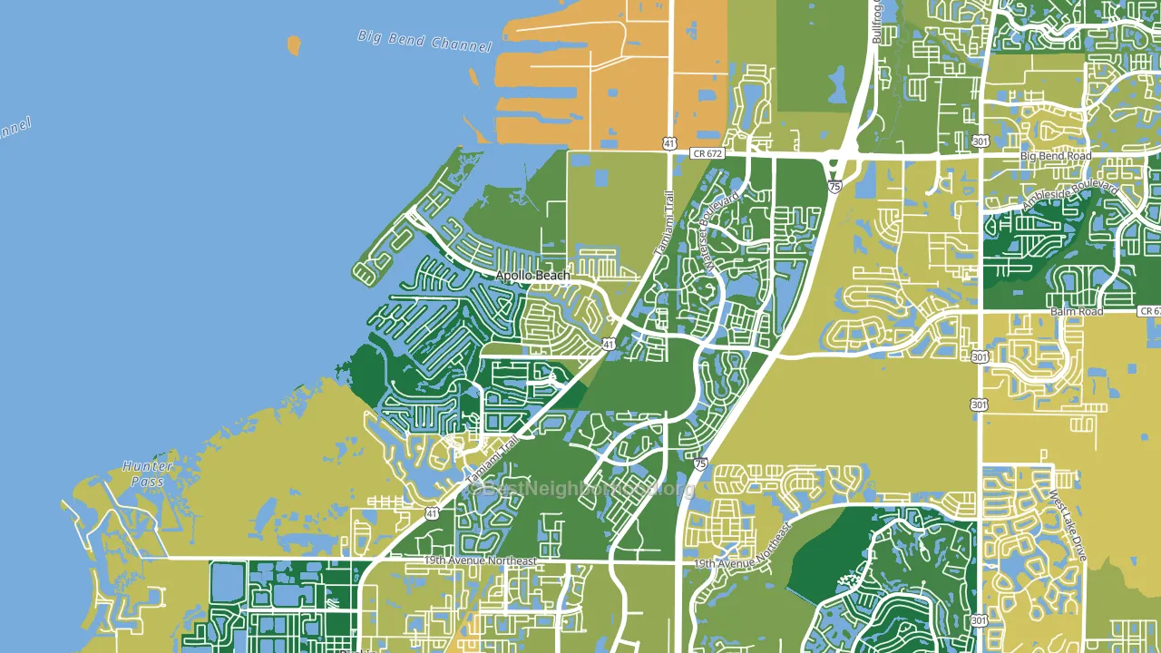 33572, FL block-group voter-turnout map