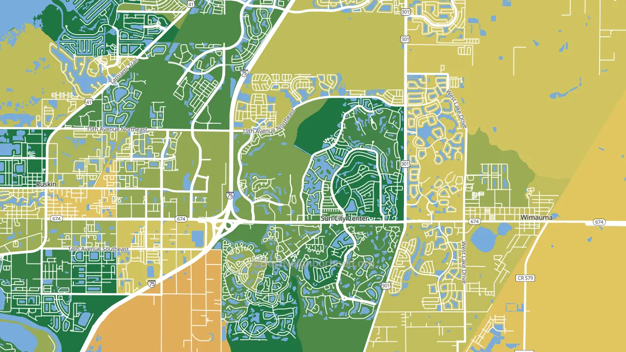 33573, FL block-group voter-turnout map