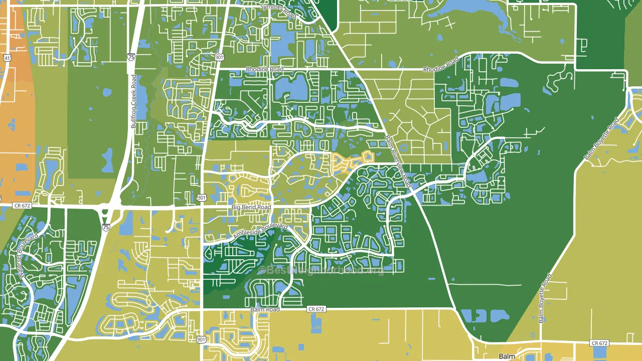 33579, FL block-group voter-turnout map