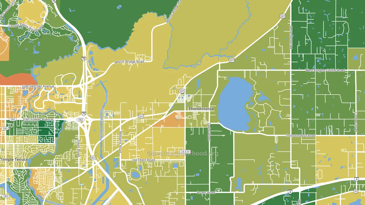33592, FL block-group voter-turnout map