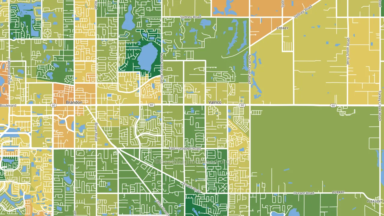 33594, FL block-group voter-turnout map