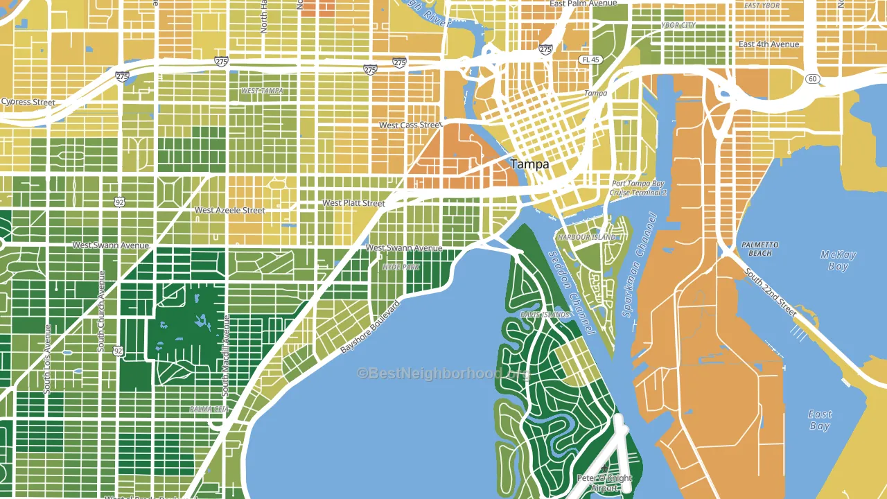 33606, FL block-group voter-turnout map