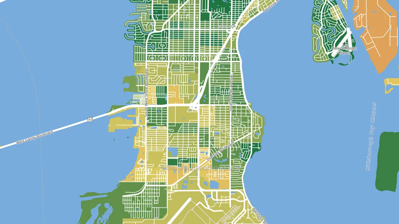 33611, FL block-group voter-turnout map