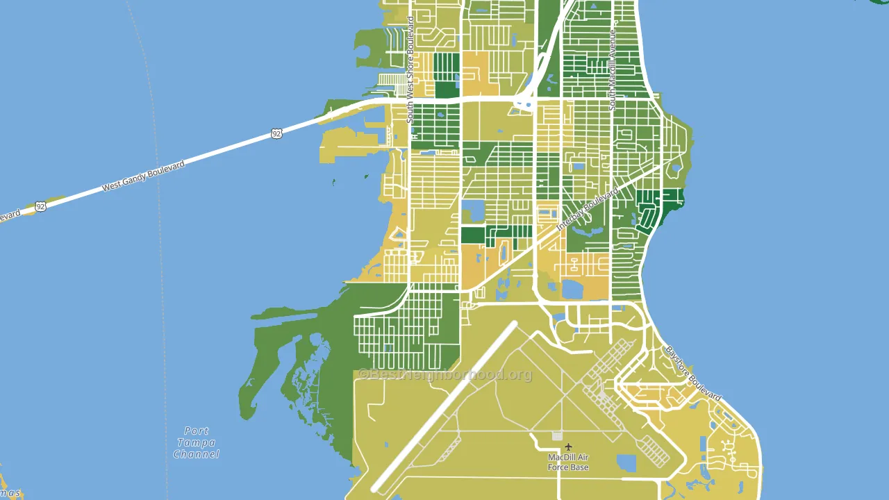 33616, FL block-group voter-turnout map