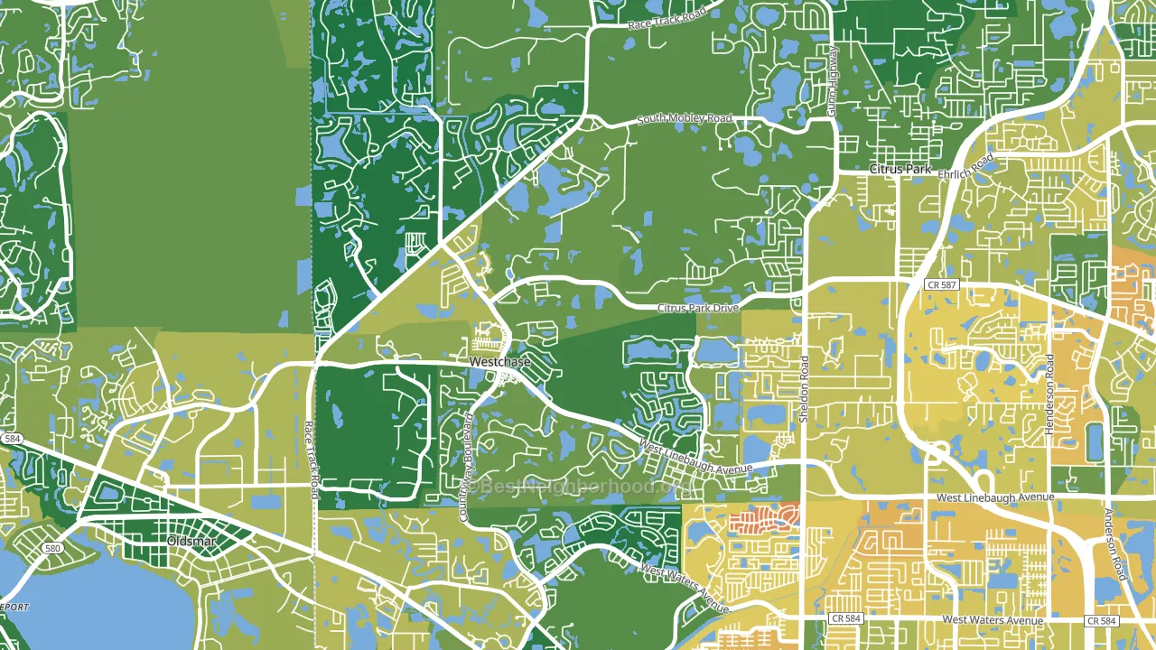 33626, FL block-group voter-turnout map
