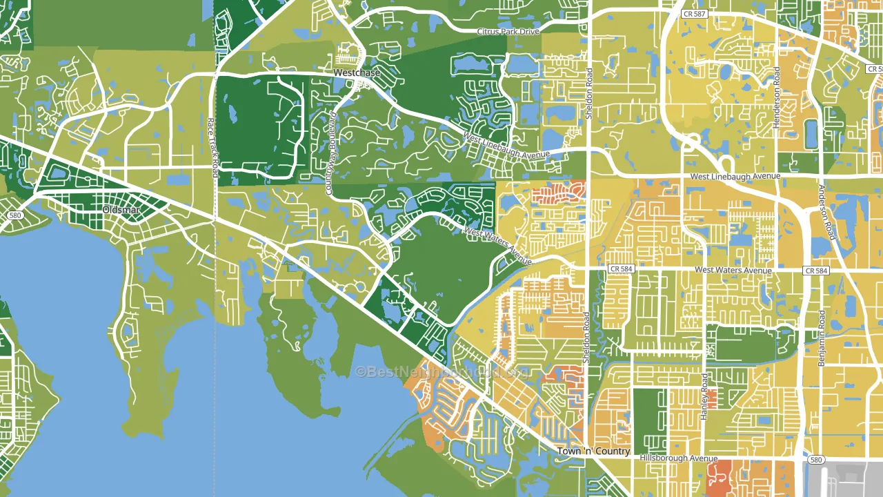 33635, FL block-group voter-turnout map