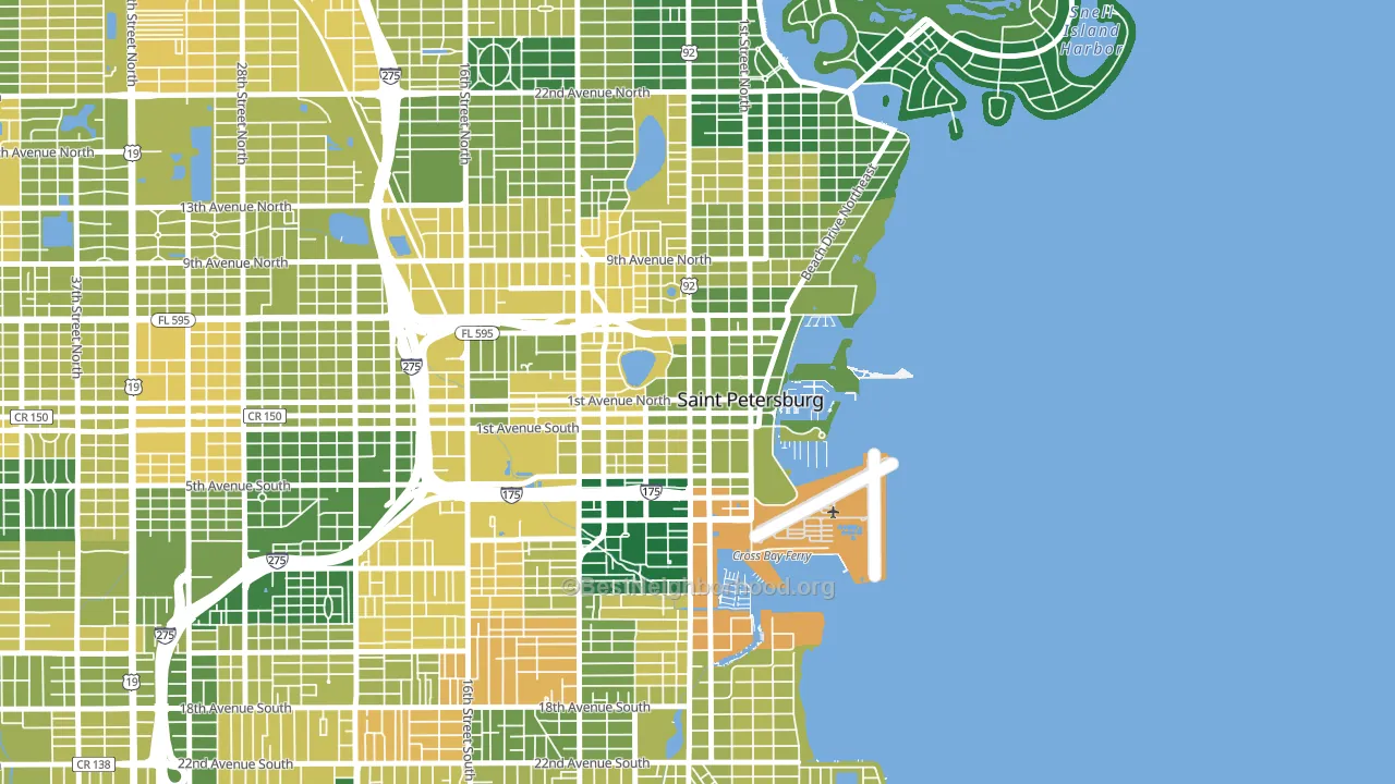33701, FL block-group voter-turnout map