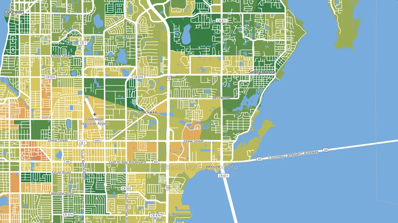33759, FL block-group voter-turnout map