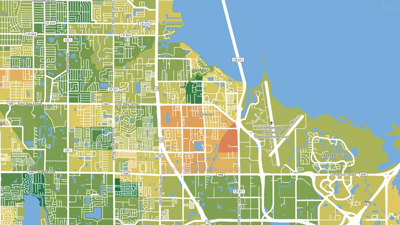 33760, FL block-group voter-turnout map