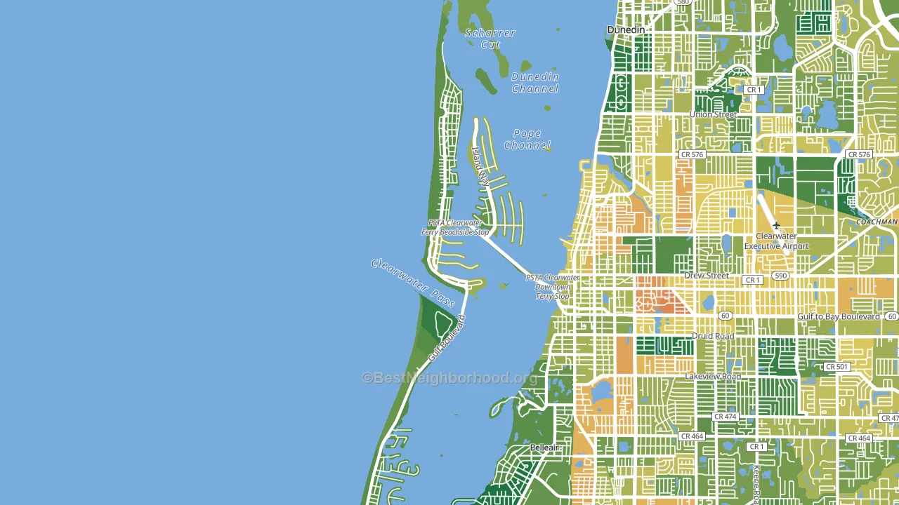 33767, FL block-group voter-turnout map