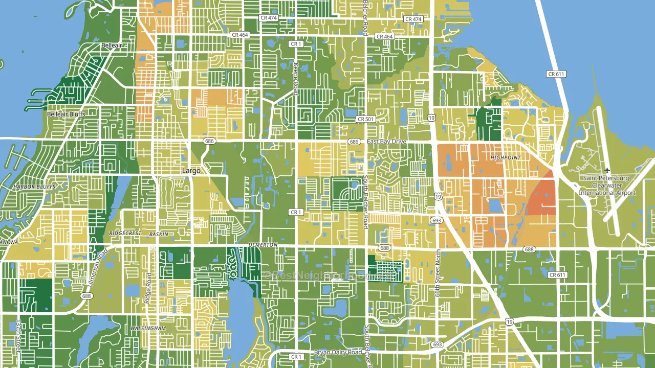 33771, FL block-group voter-turnout map