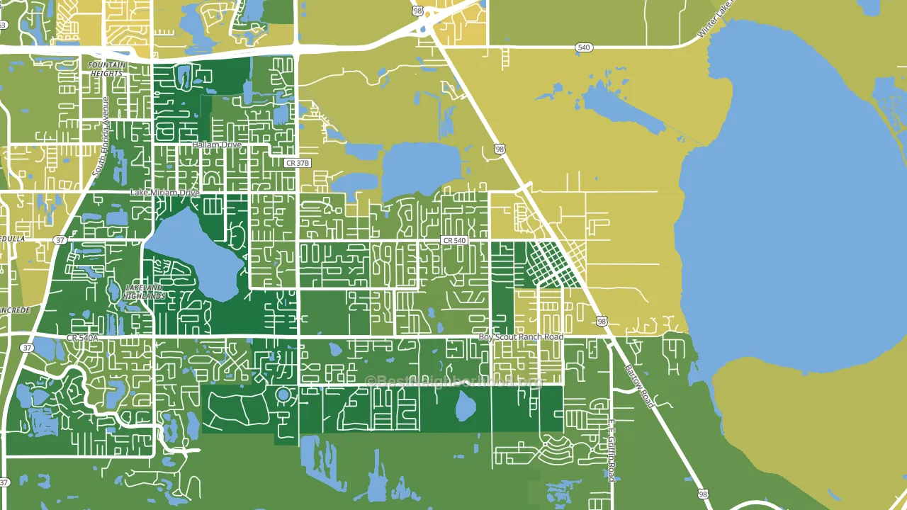 33812, FL block-group voter-turnout map