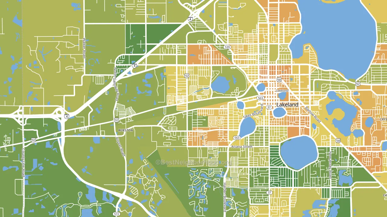 33815, FL block-group voter-turnout map