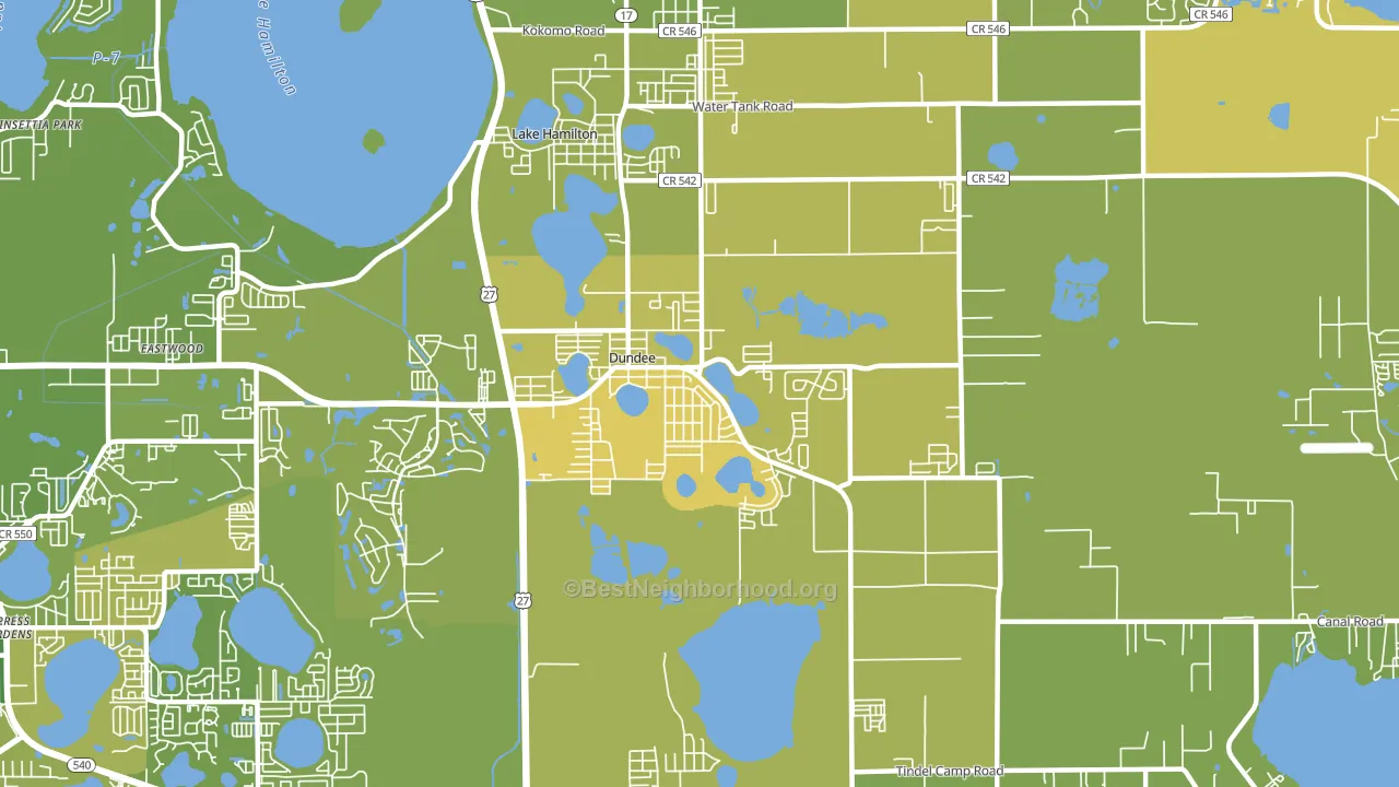 33838, FL block-group voter-turnout map