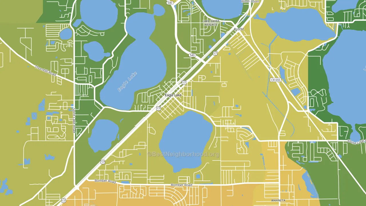 33839, FL block-group voter-turnout map