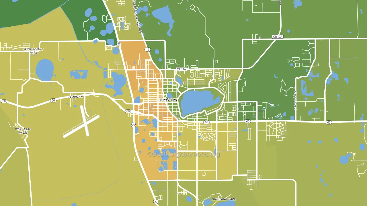 33853, FL block-group voter-turnout map