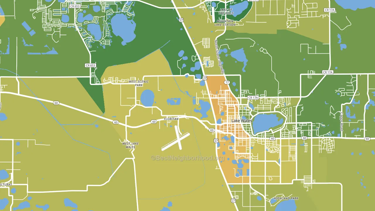 33859, FL block-group voter-turnout map