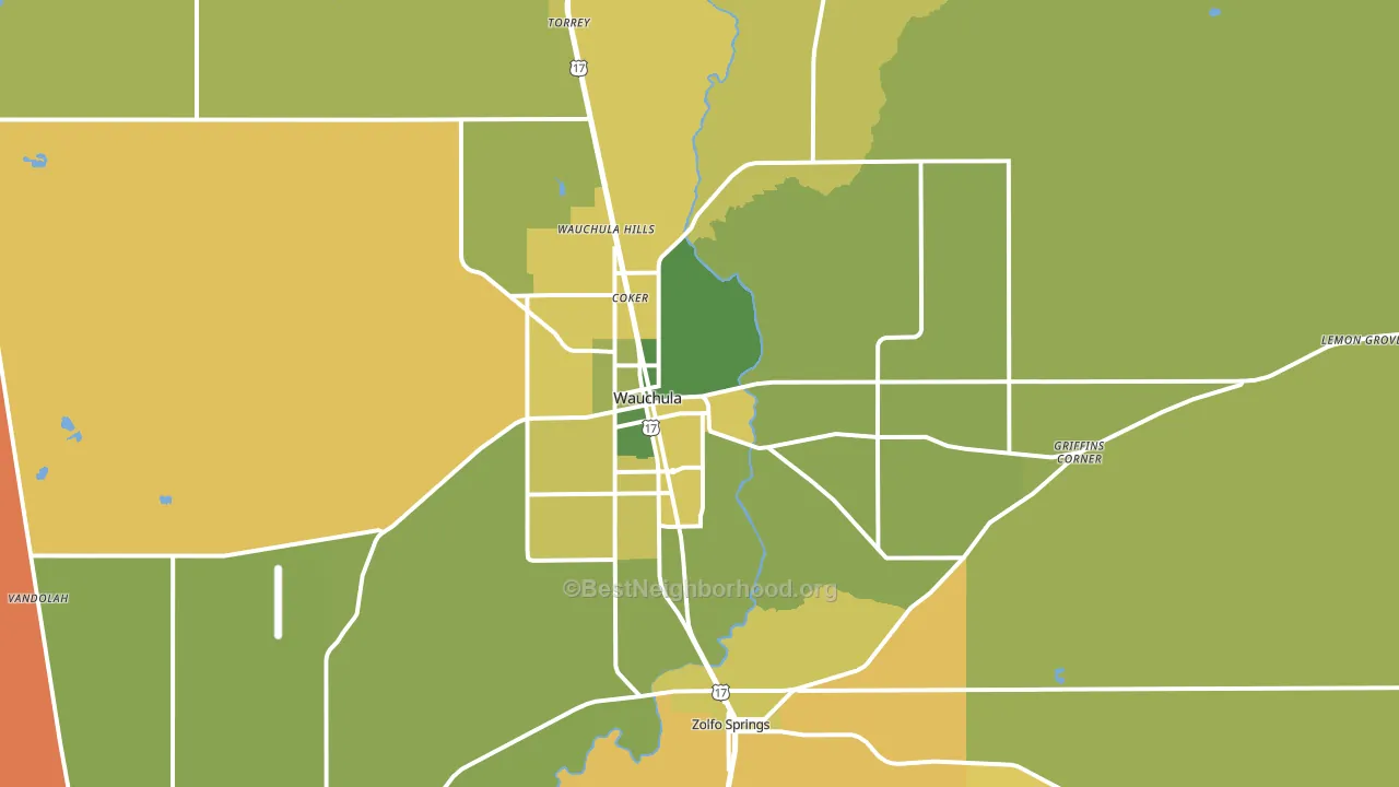 33873, FL block-group voter-turnout map