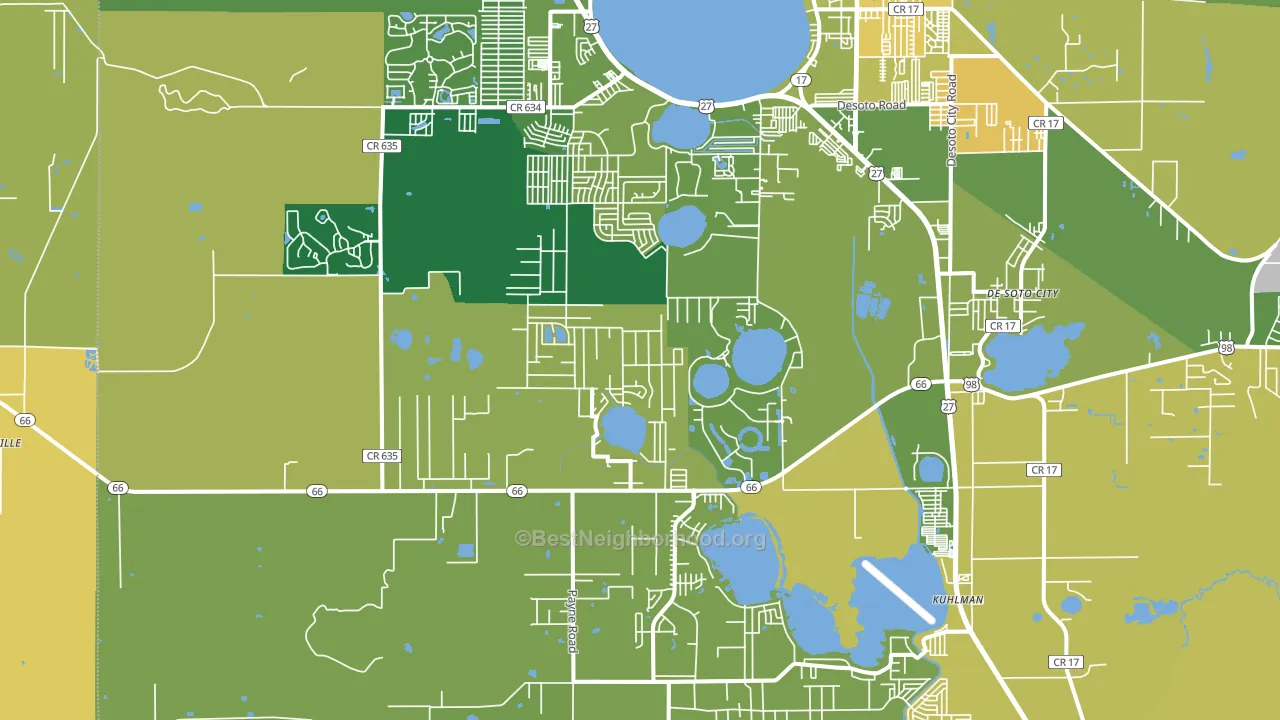33875, FL block-group voter-turnout map