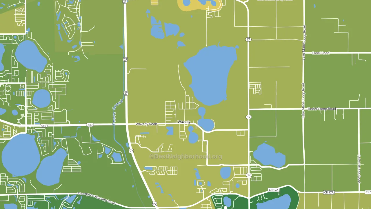 33877, FL block-group voter-turnout map