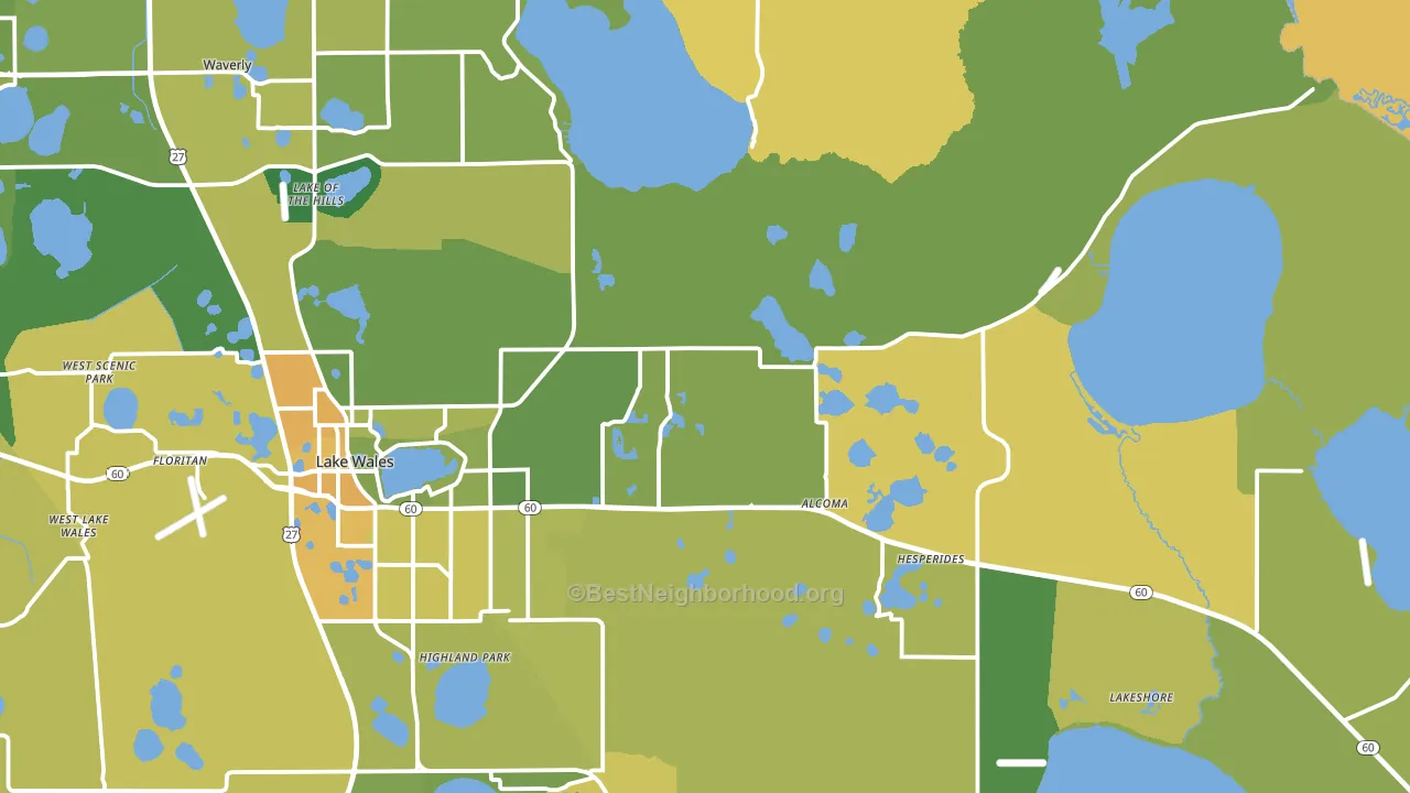 33898, FL block-group voter-turnout map