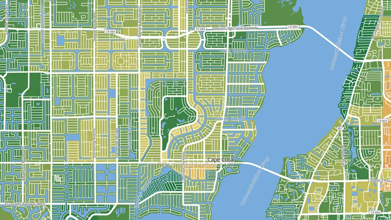 33904, FL block-group voter-turnout map
