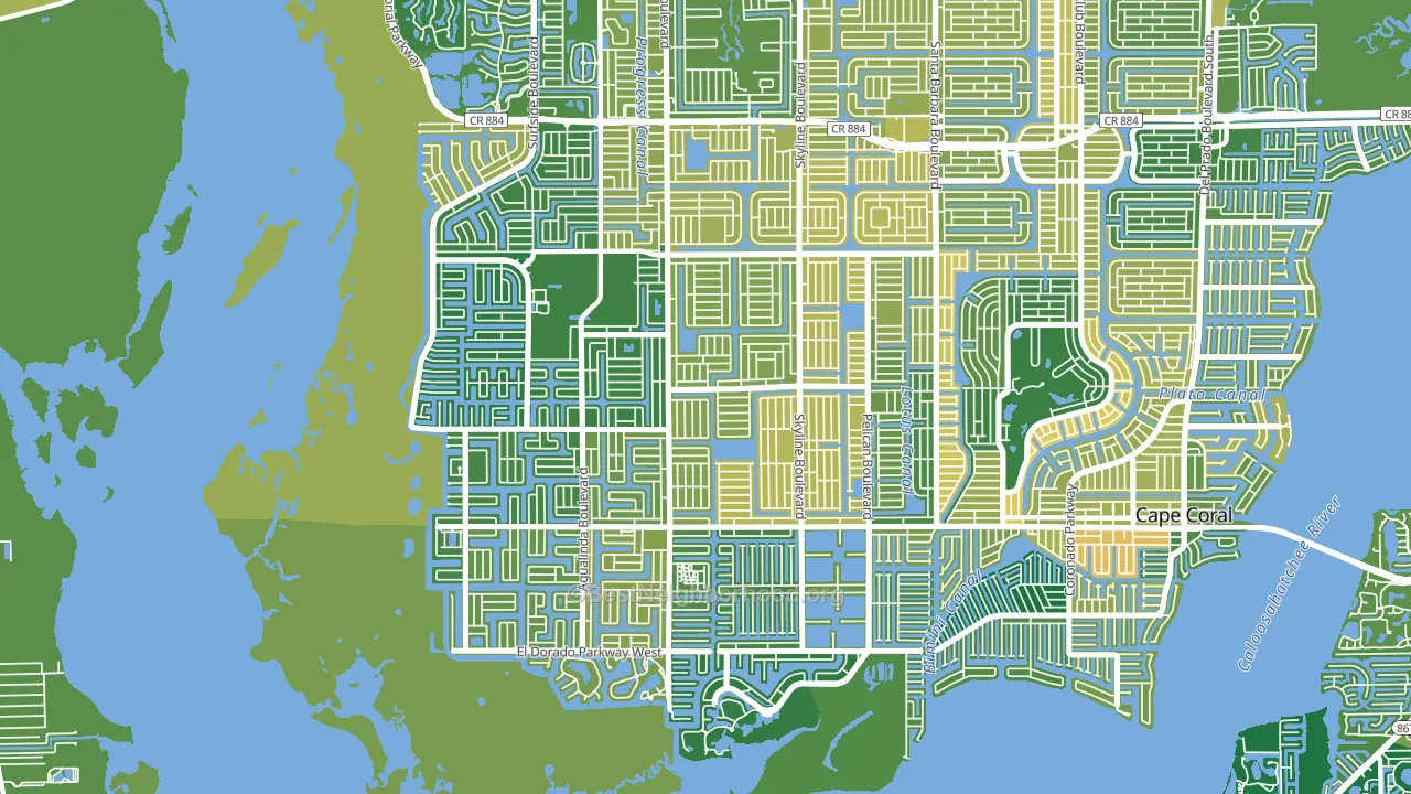 33914, FL block-group voter-turnout map