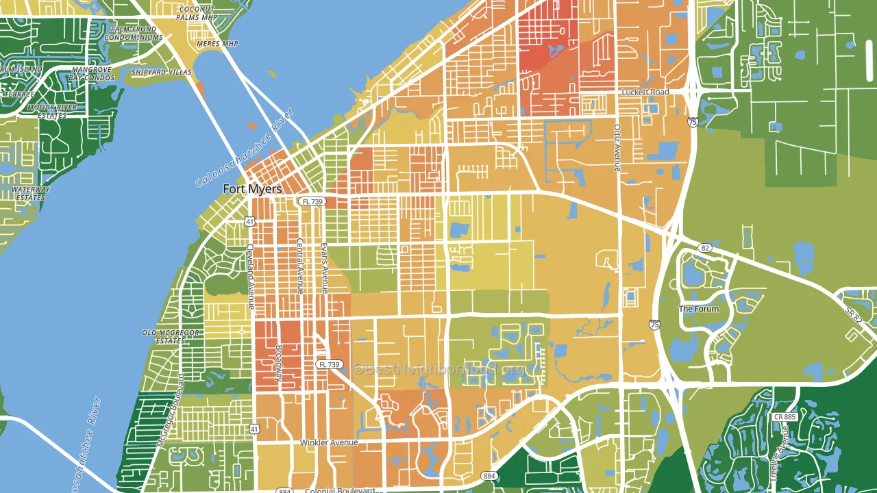 33916, FL block-group voter-turnout map
