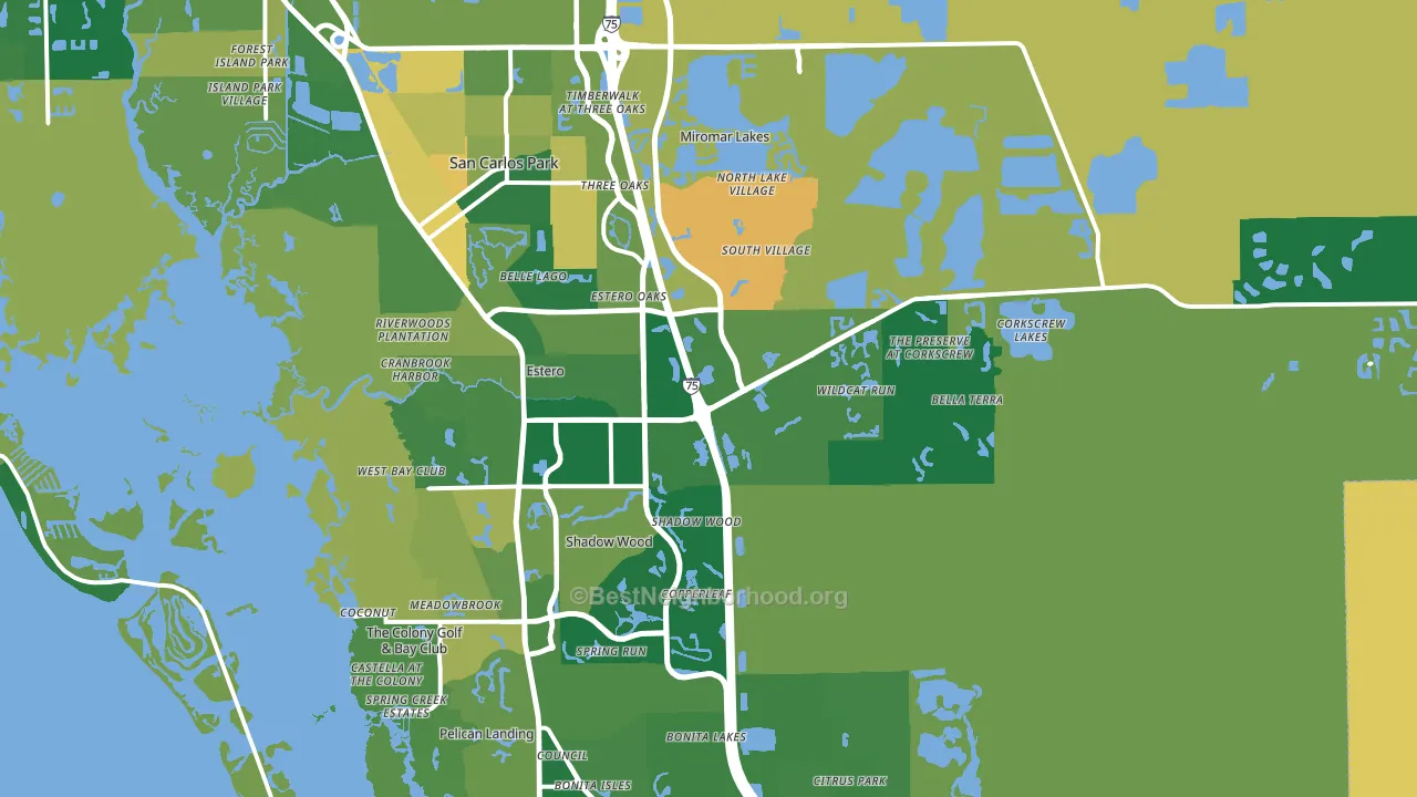 33928, FL block-group voter-turnout map