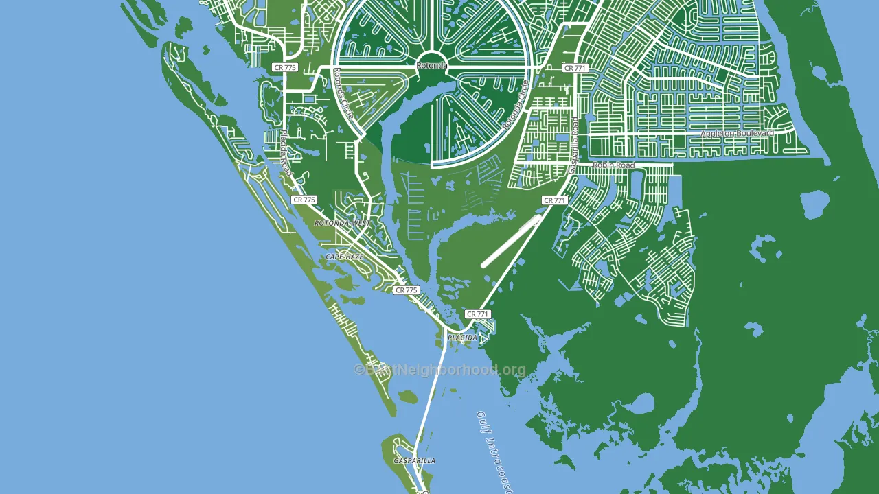 33946, FL block-group voter-turnout map