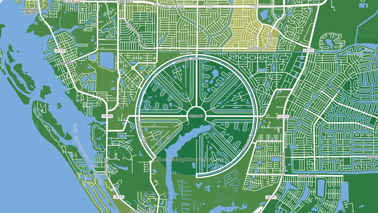33947, FL block-group voter-turnout map