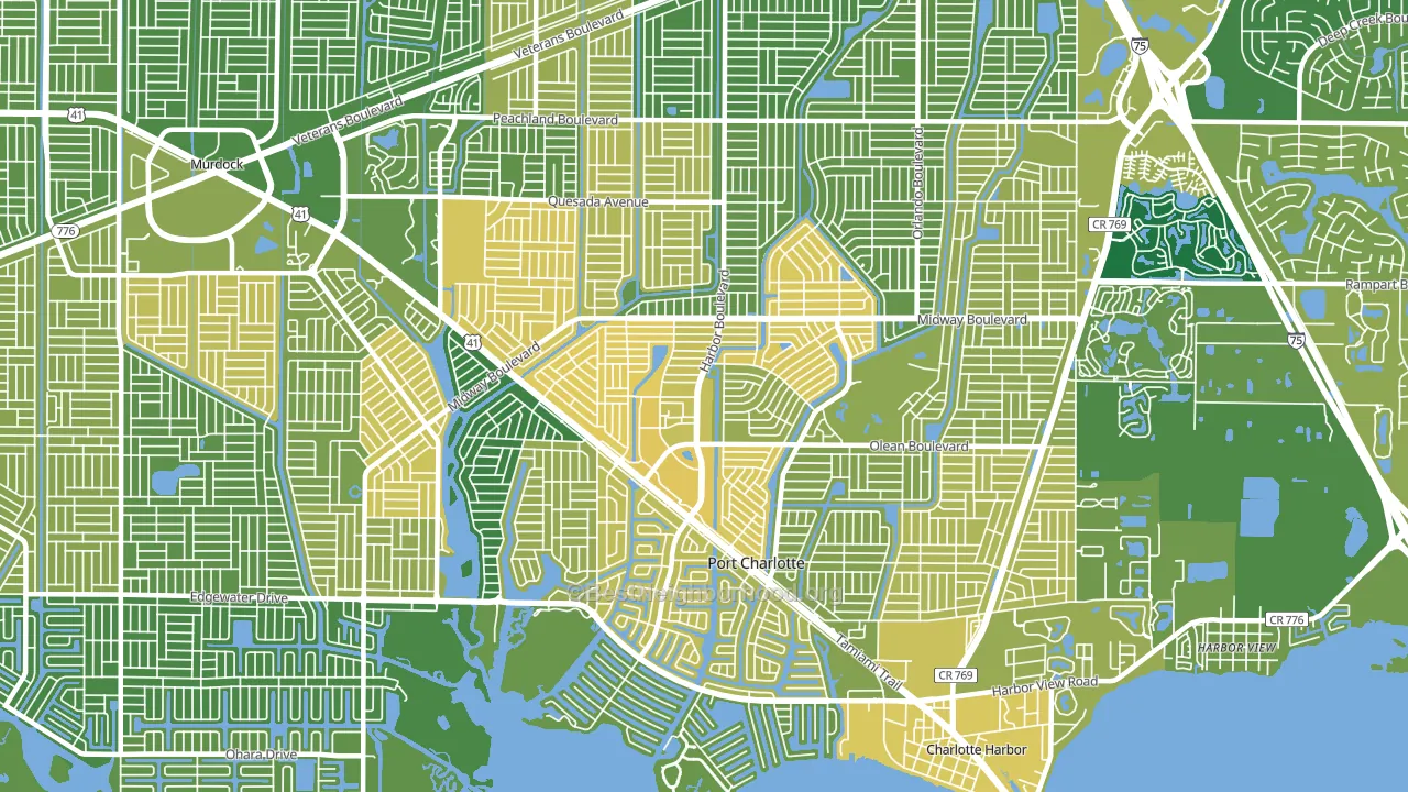 33952, FL block-group voter-turnout map