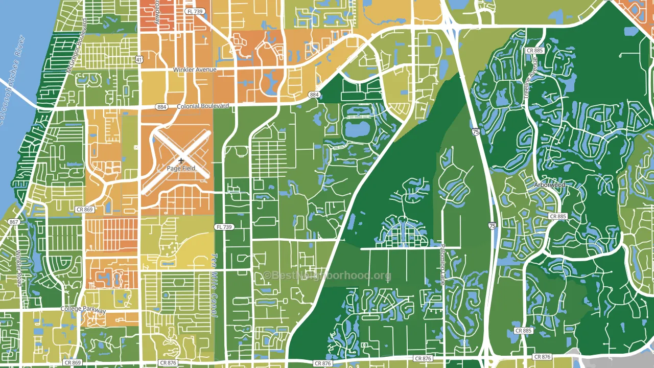33966, FL block-group voter-turnout map