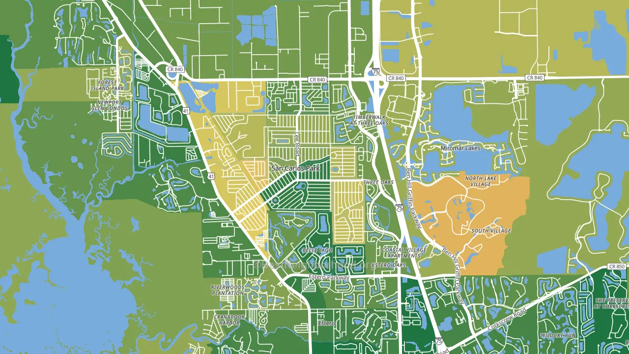 33967, FL block-group voter-turnout map