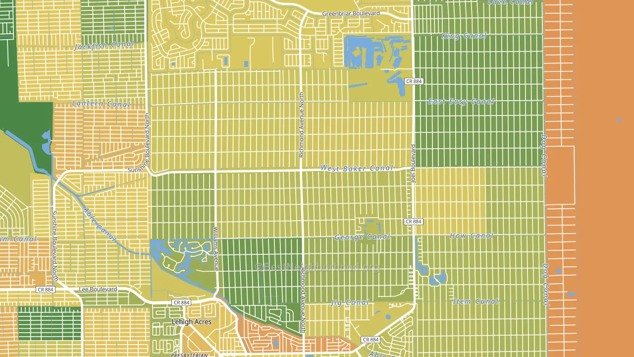 33972, FL block-group voter-turnout map