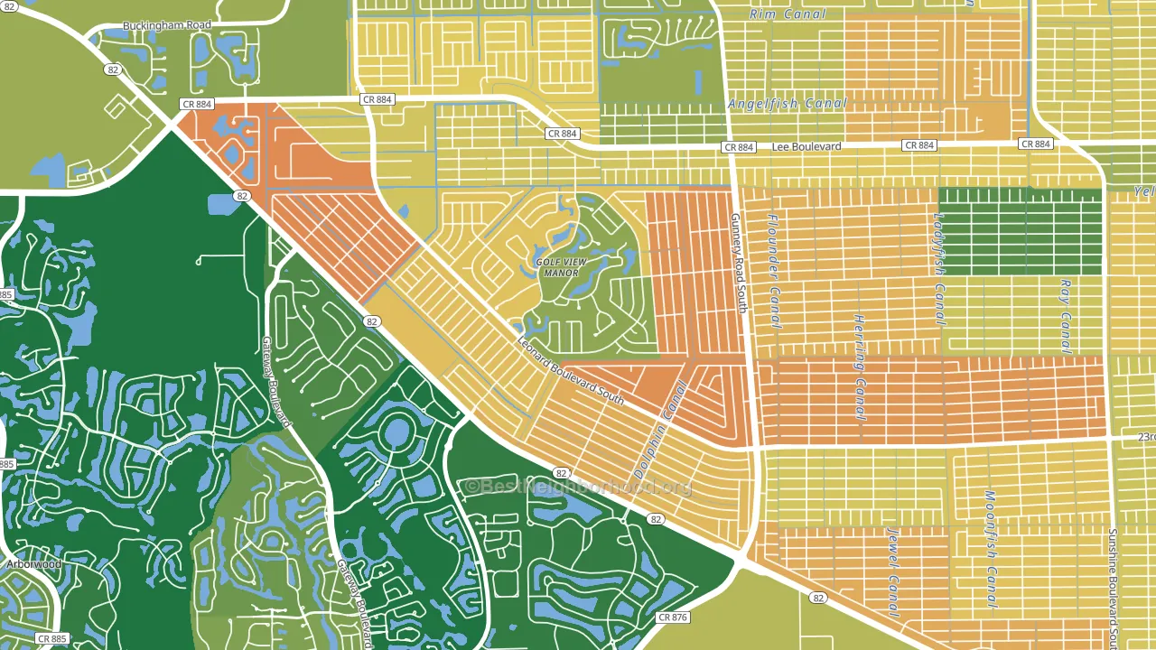 33973, FL block-group voter-turnout map