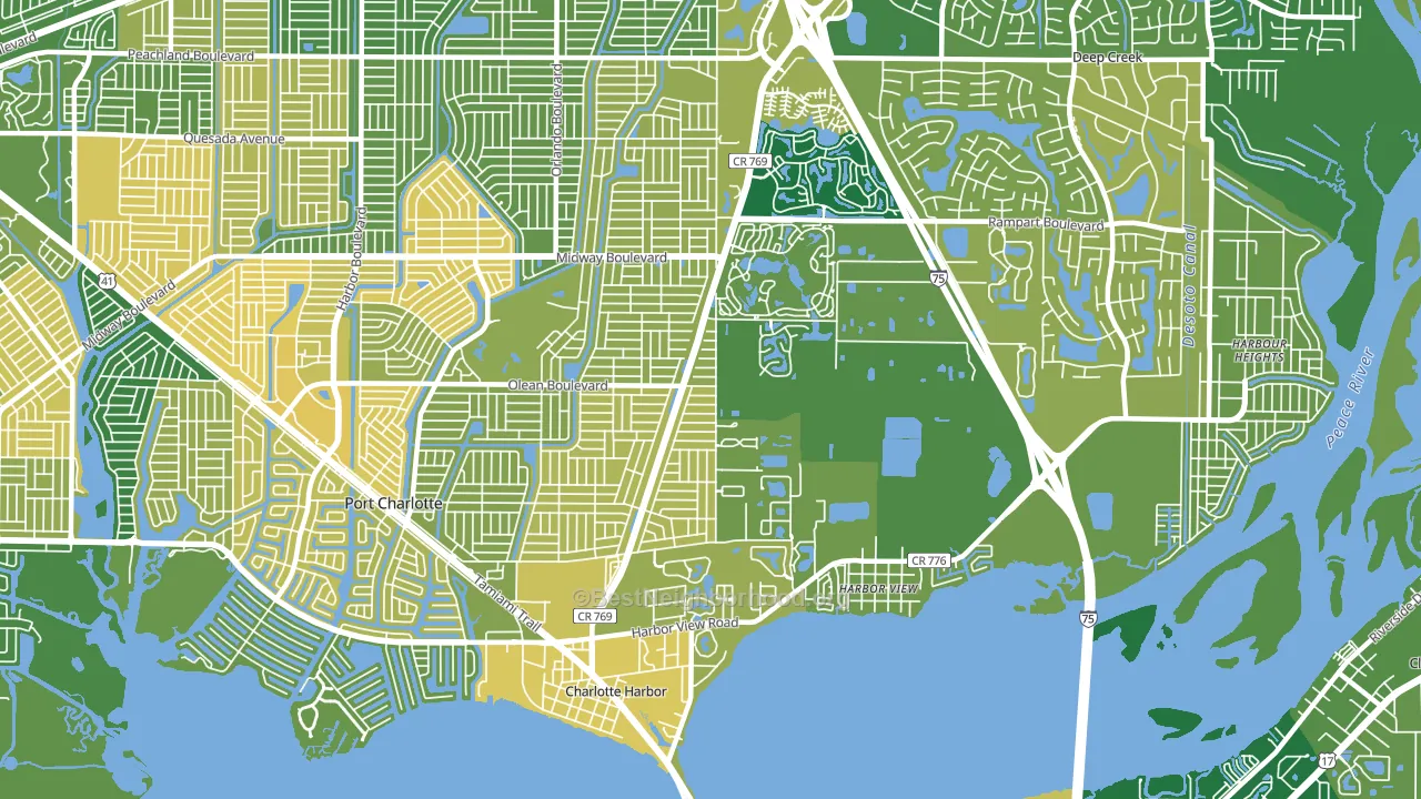 33980, FL block-group voter-turnout map