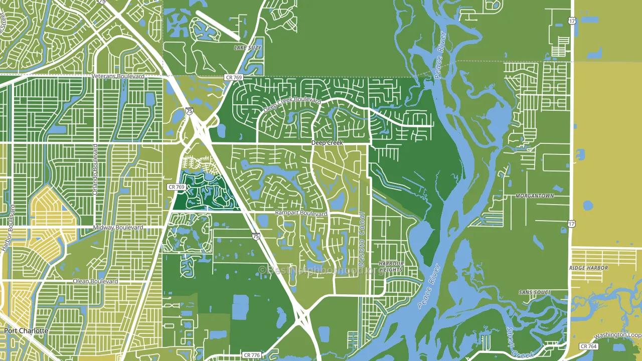 33983, FL block-group voter-turnout map