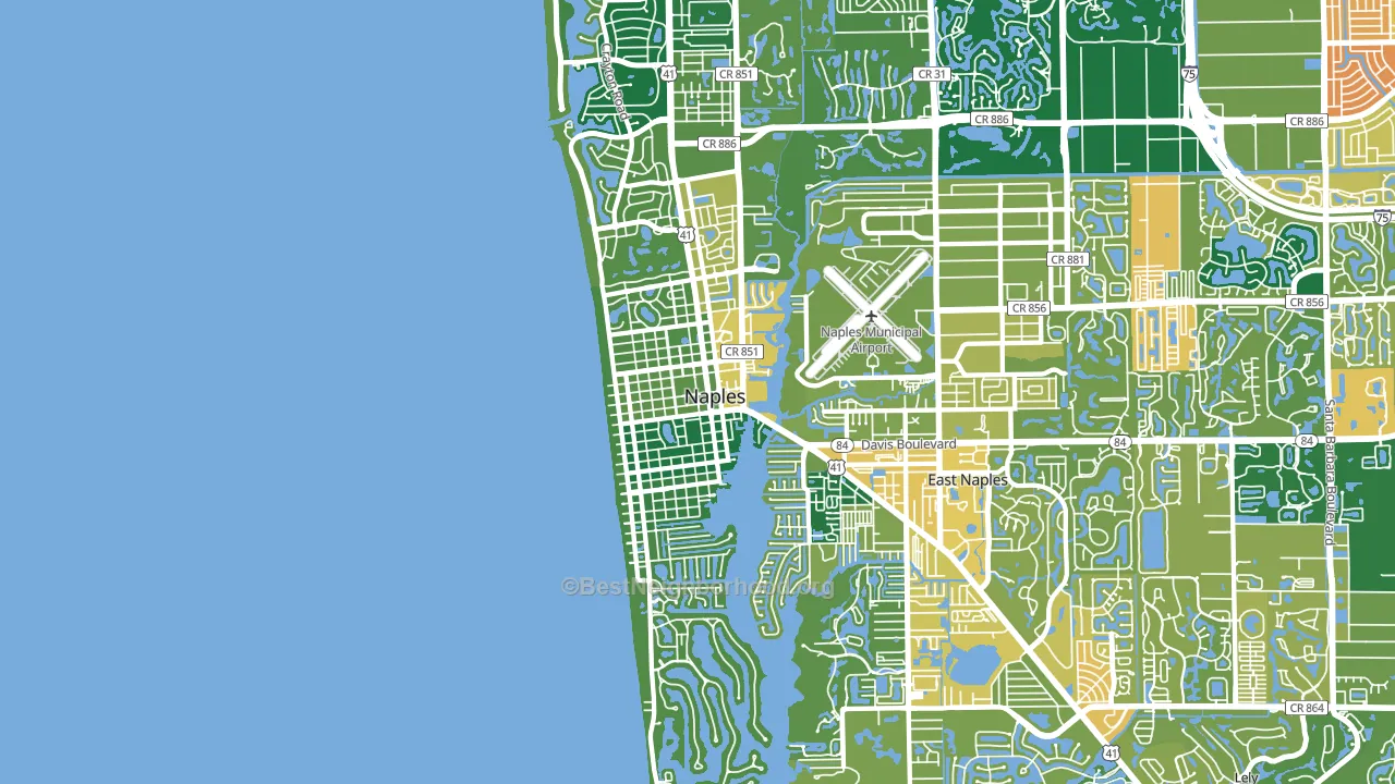 34102, FL block-group voter-turnout map