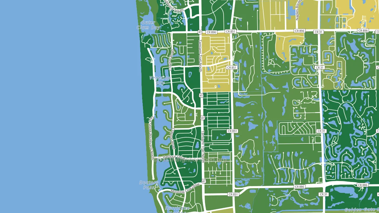 34103, FL block-group voter-turnout map