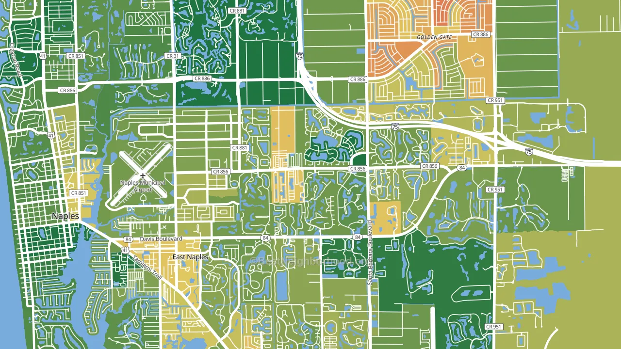 34104, FL block-group voter-turnout map