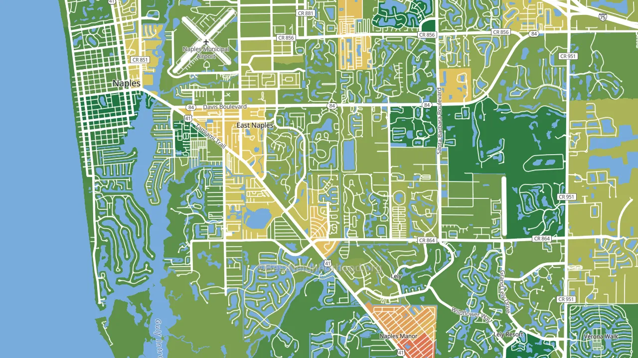 34112, FL block-group voter-turnout map