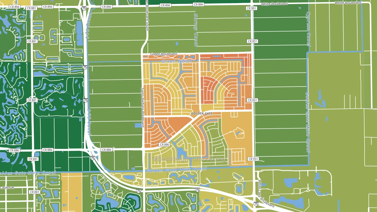 34116, FL block-group voter-turnout map