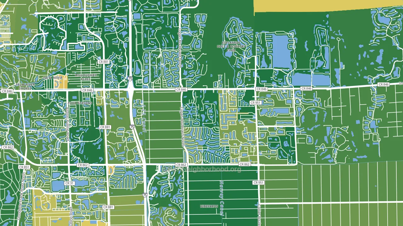 34119, FL block-group voter-turnout map