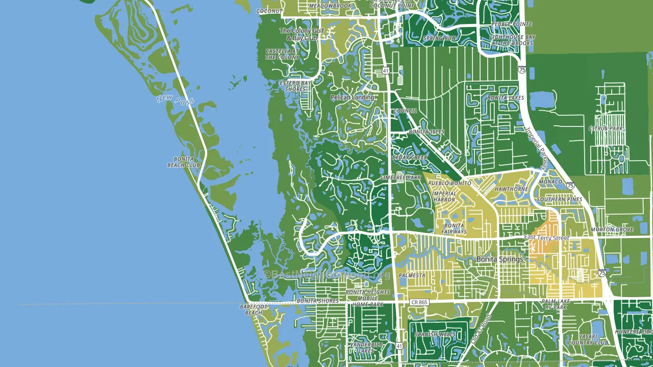 34134, FL block-group voter-turnout map