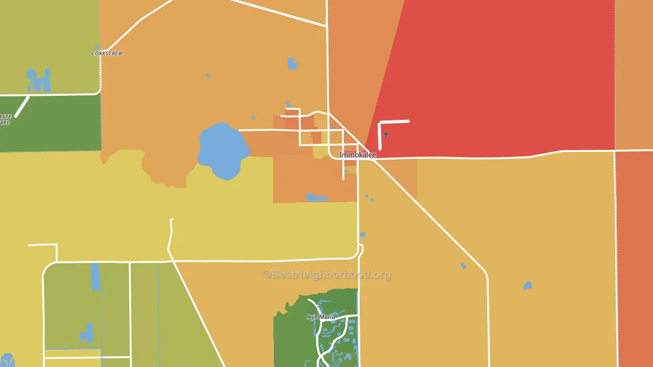 34142, FL block-group voter-turnout map
