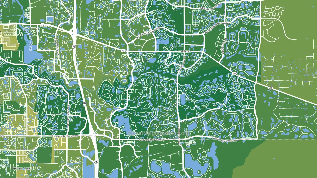 34202, FL block-group voter-turnout map
