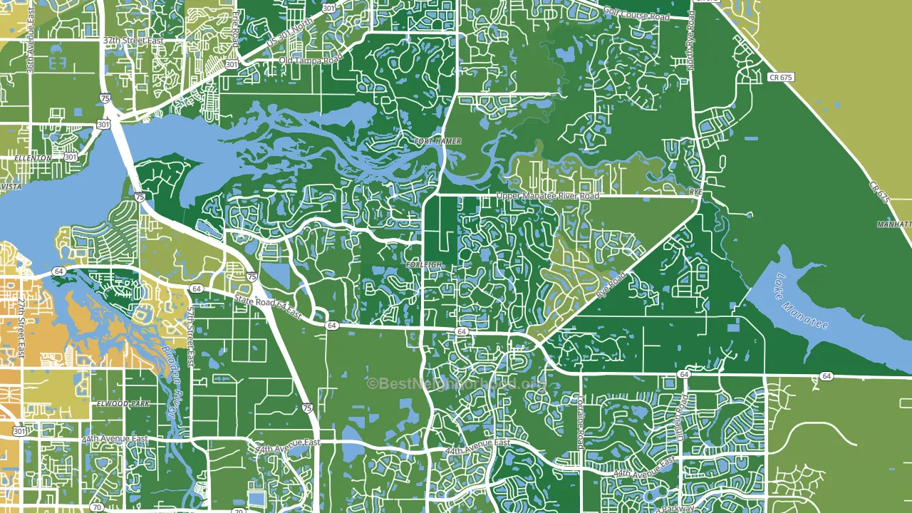 34212, FL block-group voter-turnout map
