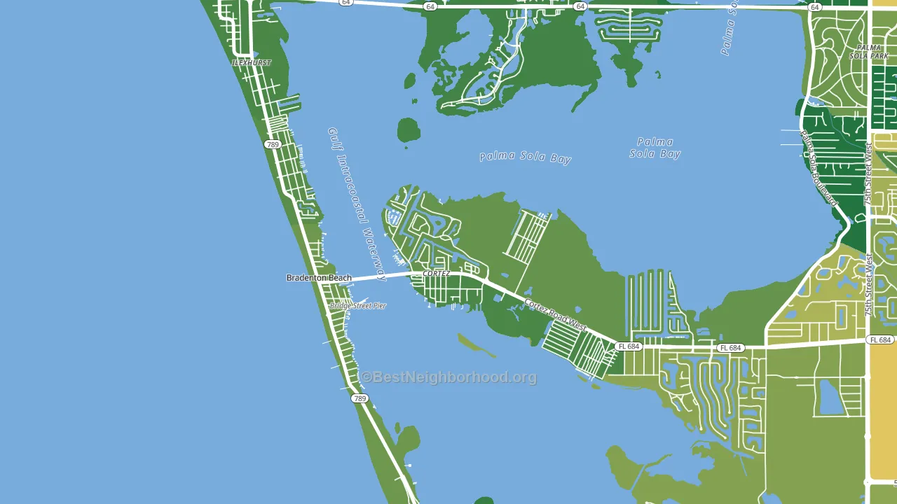 34215, FL block-group voter-turnout map